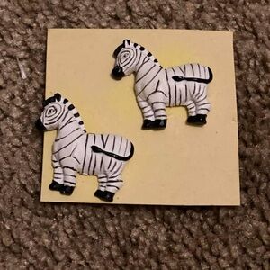 Zebra earrings